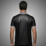 Men's Genuine Leather Polo Shirt Golf Style - Image 4