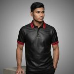 Men's Genuine Leather Polo Shirt Golf Style - Image 3