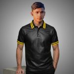 Men's Genuine Leather Polo Shirt Golf Style - Image 2