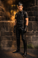 Genuine Leather Padded Track Suit | Men’s Leather Sportswear