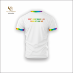 Rainbow Trim Printed cotton T-Shirt - Image 2