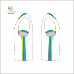 Rainbow Trim Printed cotton T-Shirt - Image 3