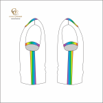 Rainbow Trim Printed cotton T-Shirt Gay Love Design - Image 3
