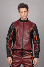 Premium Quality Leather Tracksuit with Heavy look