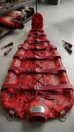 Red Digital Camouflage Sleep Sack – Handmade Genuine Cow Leather