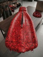 Red Digital Camouflage Sleep Sack – Handmade Genuine Cow Leather - Image 2