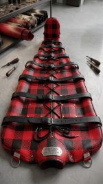 Red Digital Plaid Sleep Sack – Handmade Genuine Cow Leather