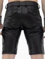 Black Leather Shorts for Men | Stylish Biker Shorts - Image 4
