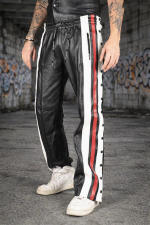 Leather Trouser with Color Straps