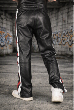 Leather Trouser with Color Straps - Image 2
